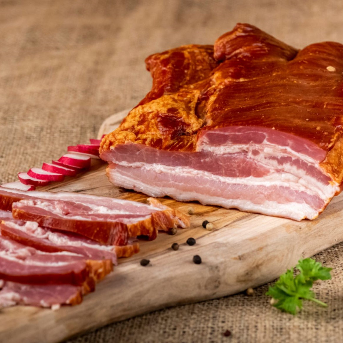 Wildschwein Bauch-Speck (geräuchert)